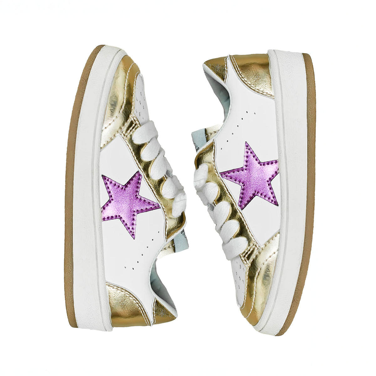 Kids's Purple & Gold Glitter Sneaker main image 1