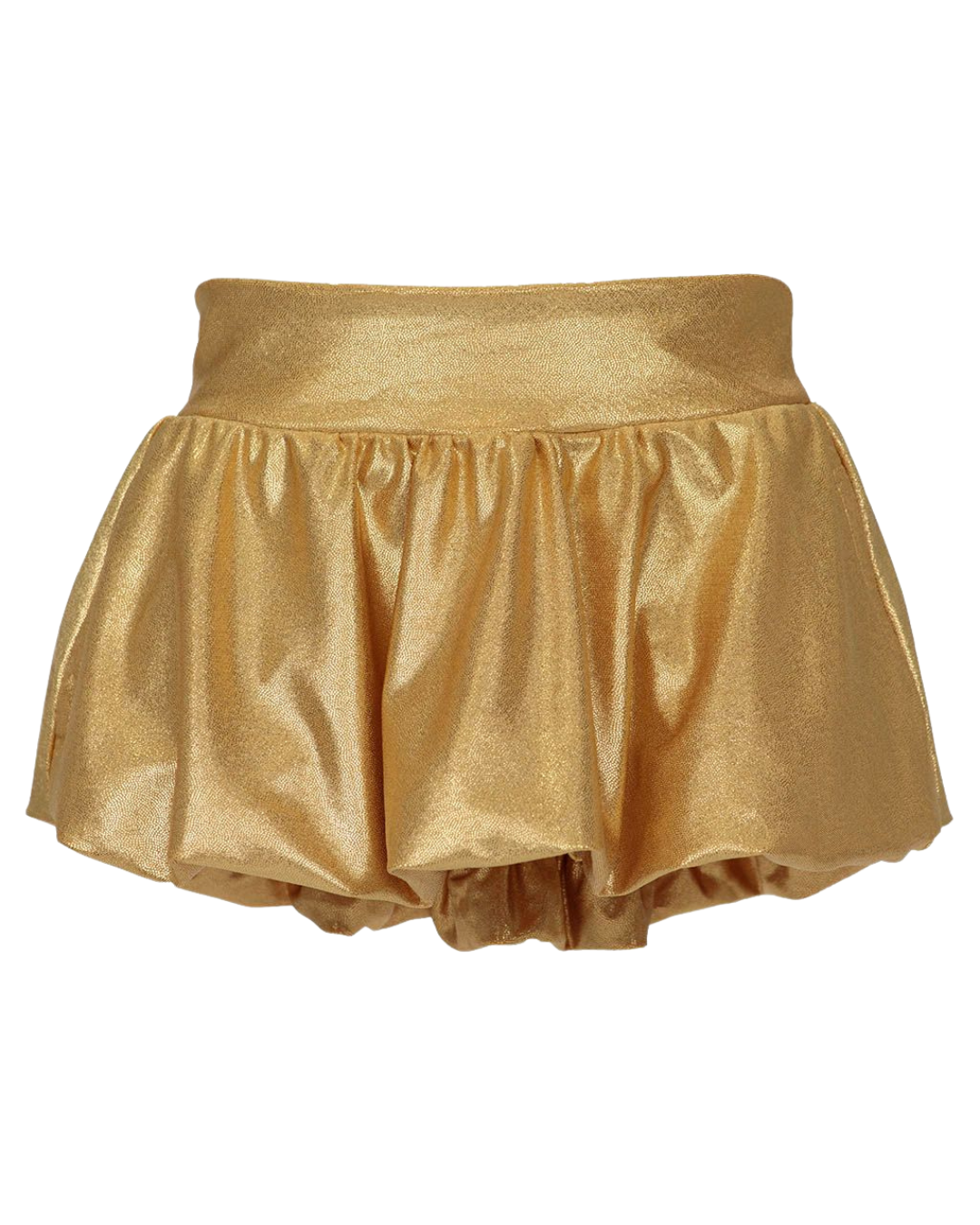 Gold Shimmer Bubble Skort