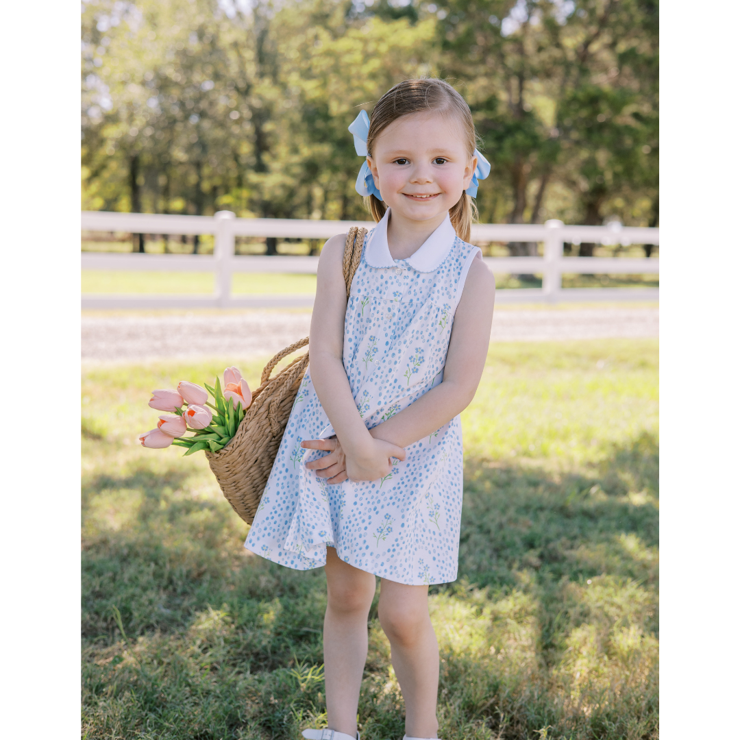 Proper Peony Baby Girls Blue Forget Me Not Converter Gown main image 0