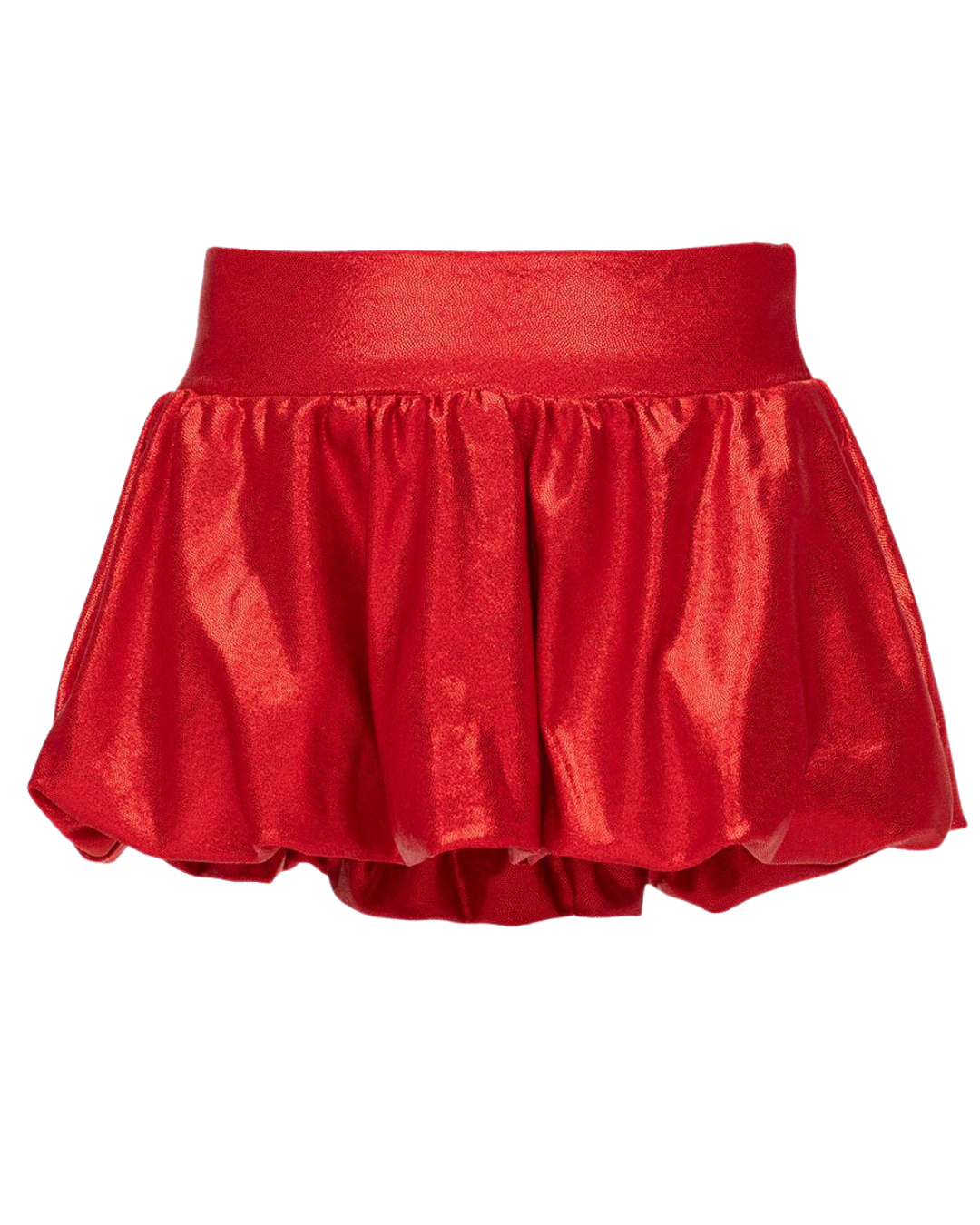 Red Shimmer Bubble Skort