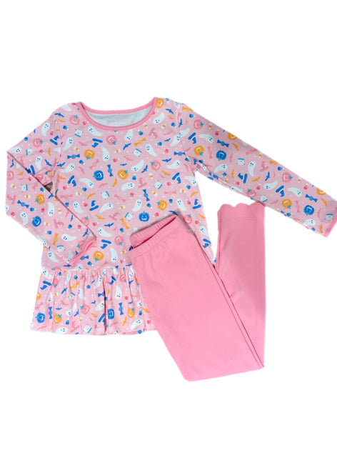James & Lottie Girls Pink & Yellow Squeeze the Day Lemon Abigail Bloomers Set