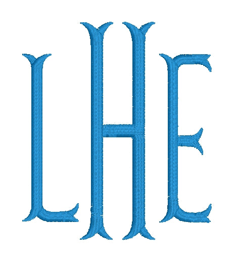 Pointed Edge Serif Initials