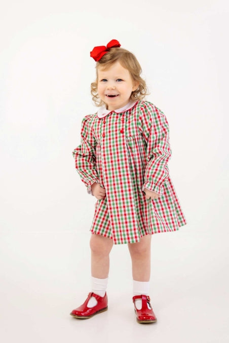 Della Marie Dress - Richmond Red & Kelly Green