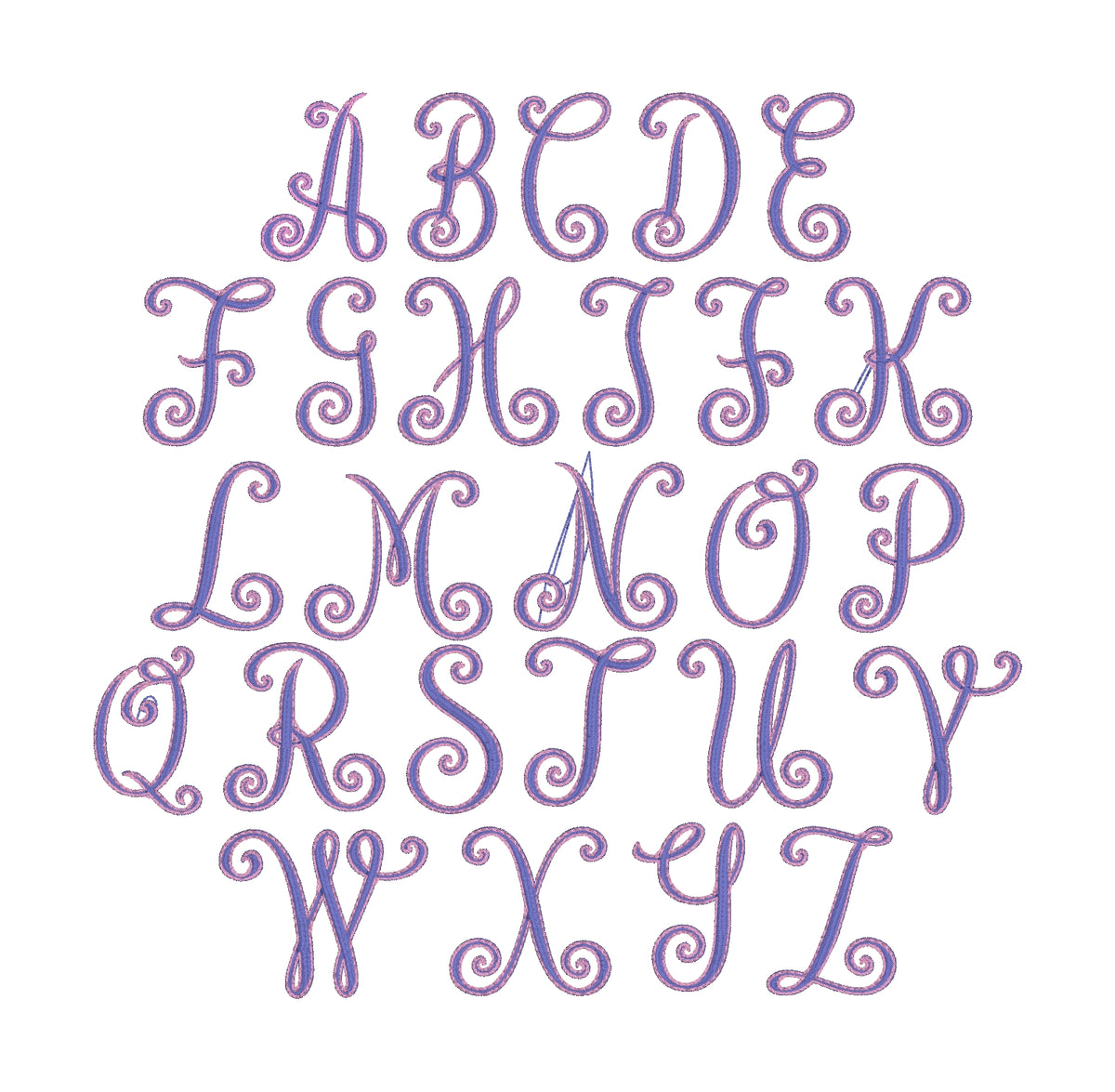 Swirly Initials