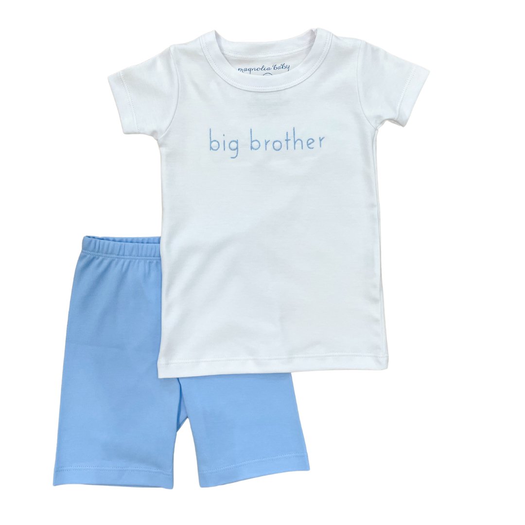 Big Brother Embroidered Short Pajamas