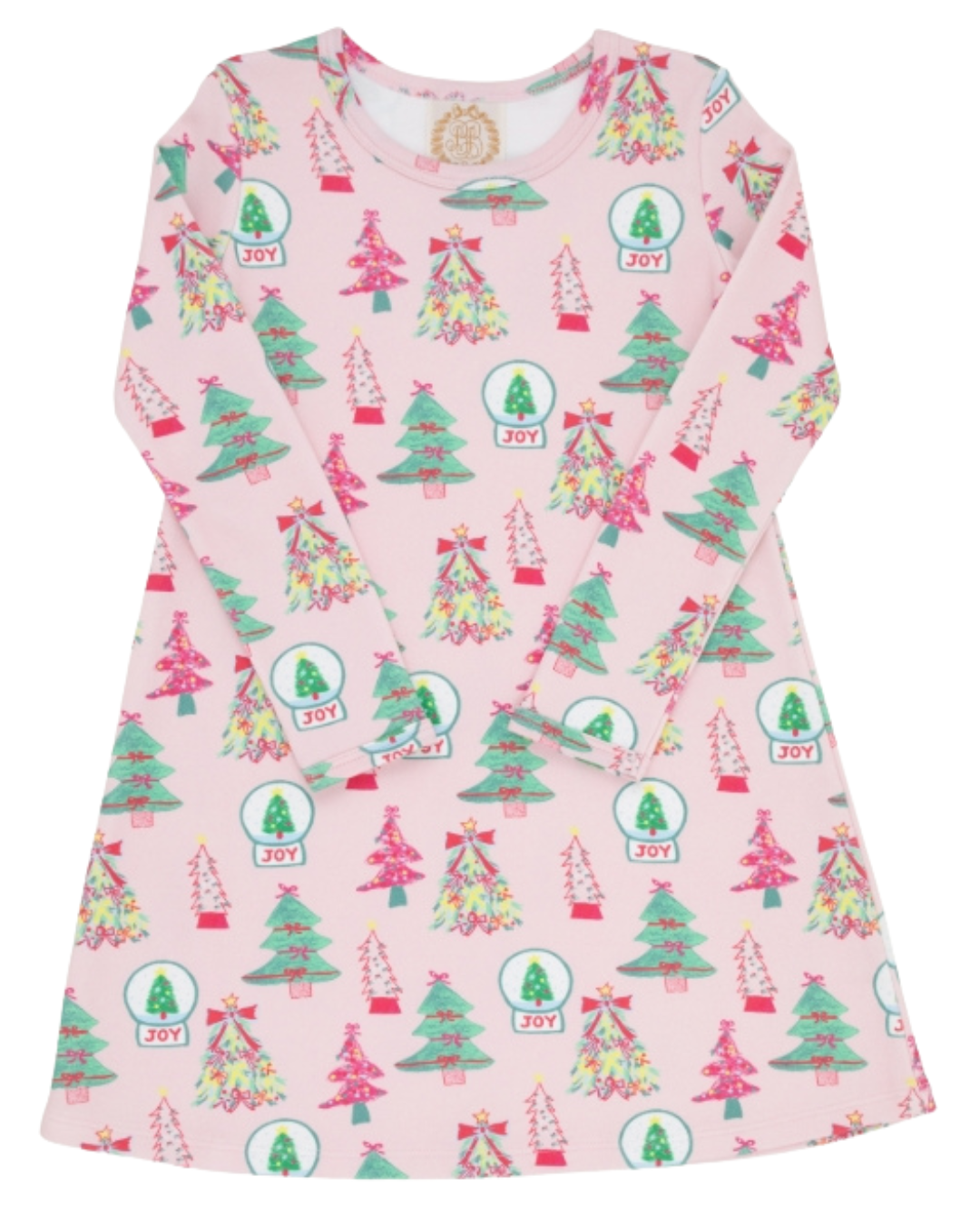 Polly Play Dress - Pink Christmas