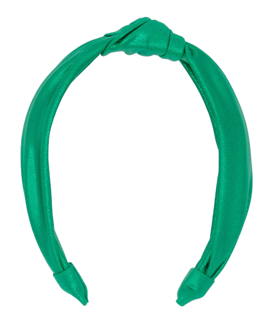 Green Shimmer Top Knot Headband