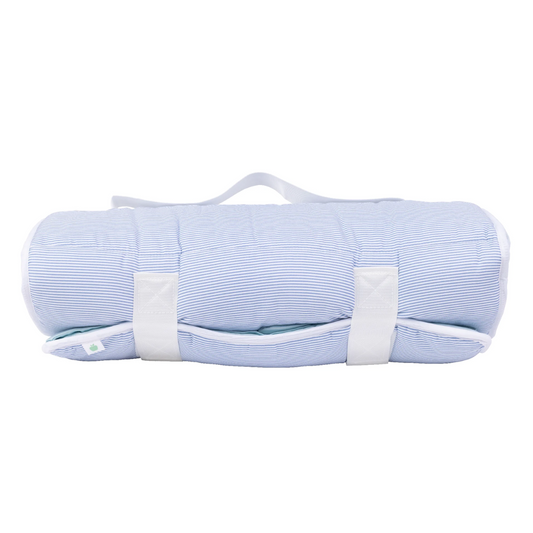 Navy Mini Stripe Nap Mat
