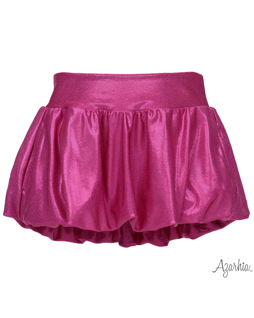 Hot Pink Shimmer Bubble Skort