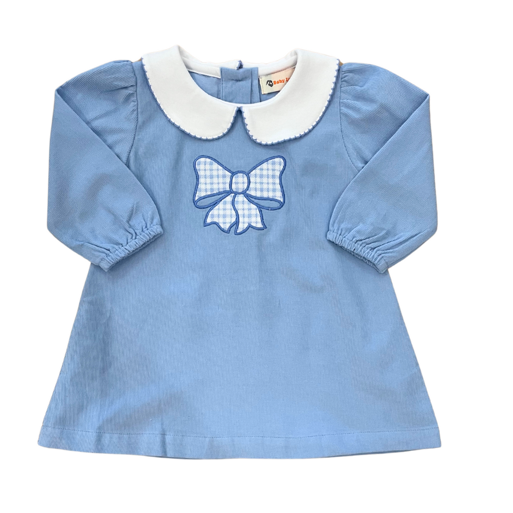 Plaid Bow Corduroy Dress – GG's Children's Boutique
