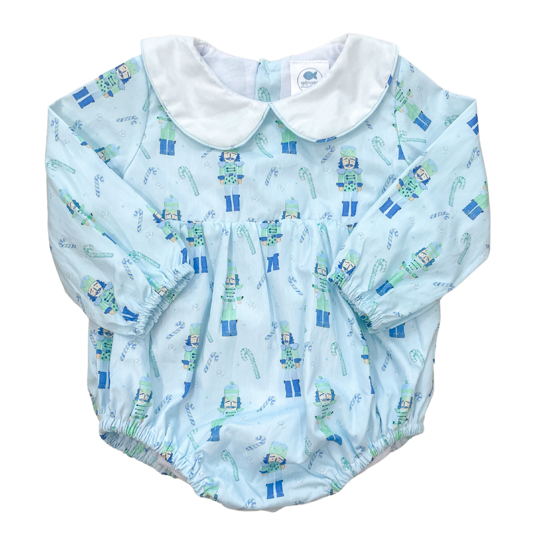 LuLu BeBe Girls Cardigan Sweater - Nutcracker Theme - Blue main image 1