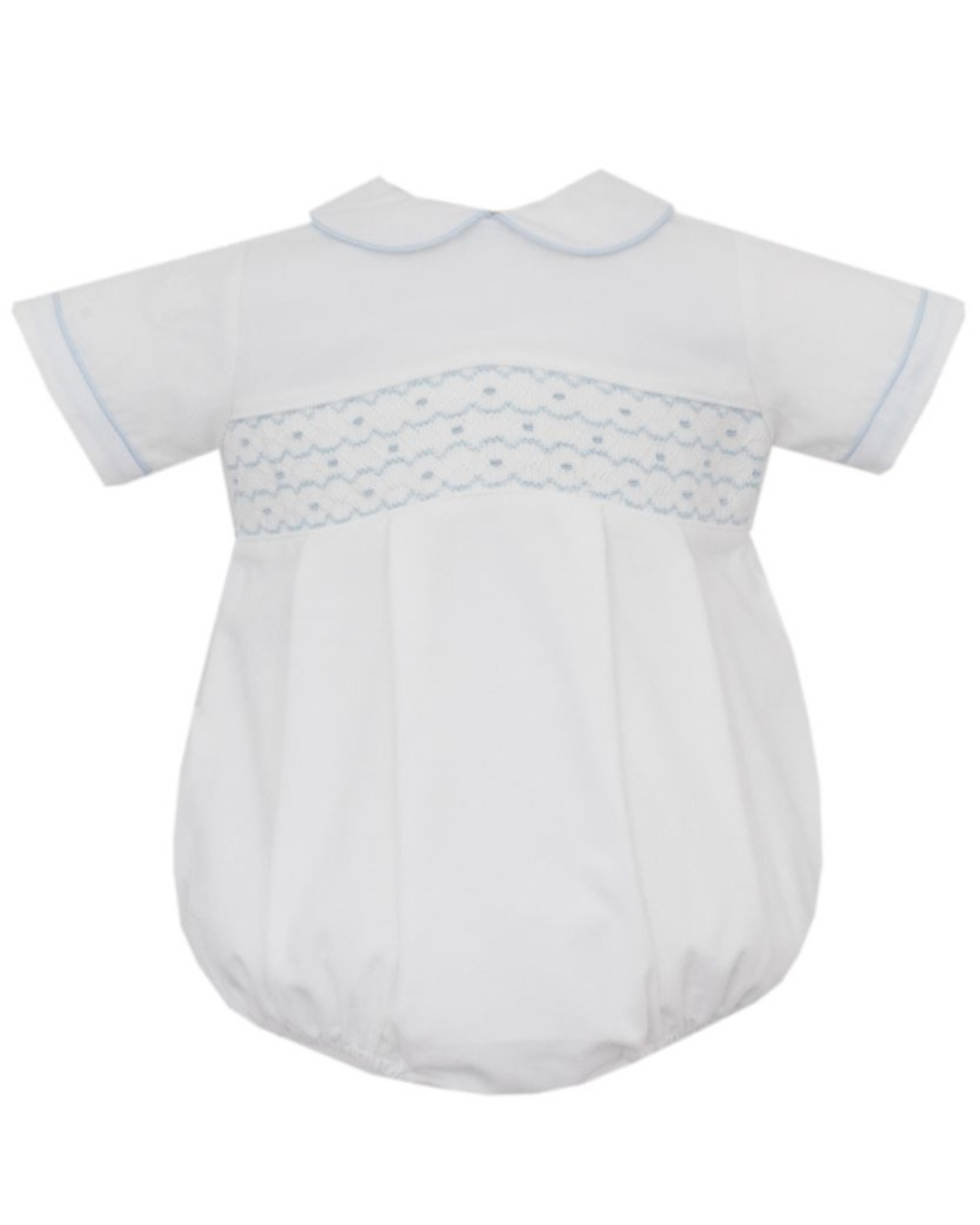 White & Blue Corduroy Bubble