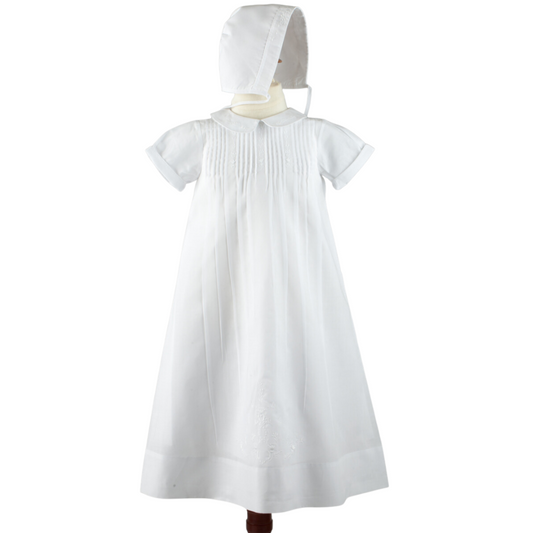 Boys Embroidered Collar Special Occasion Gown Set