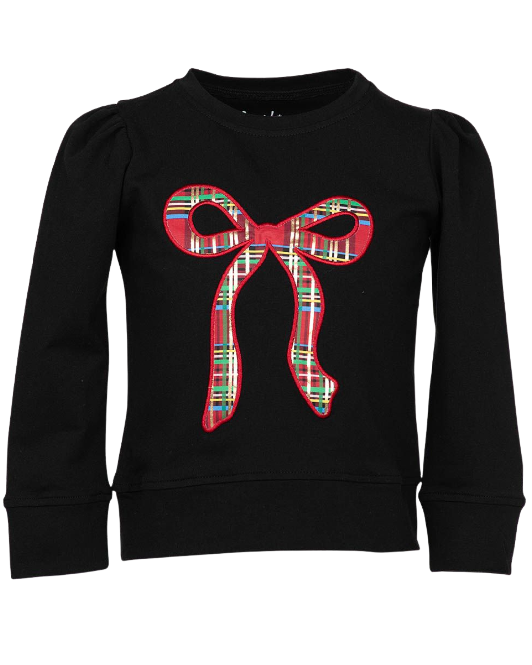 Christmas Plaid Bow Long Sleeve