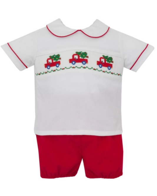 Christmas Tree Truck Boy Set