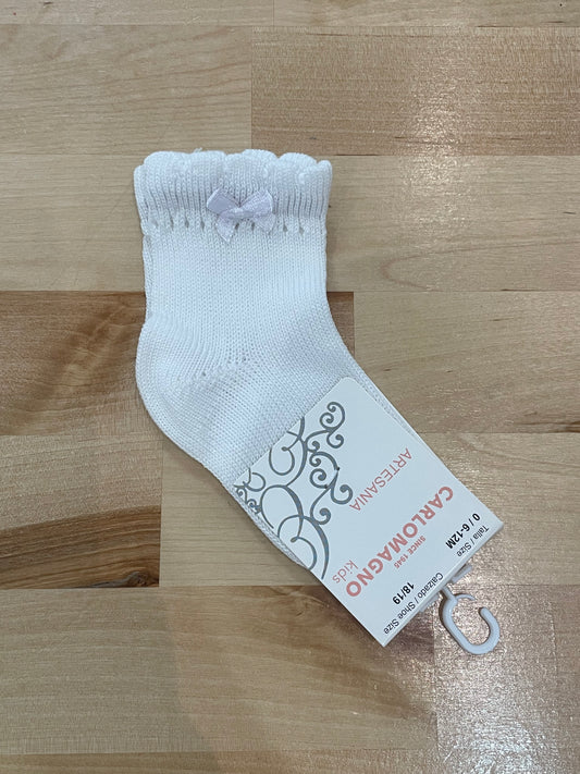 Tiny Bow Scottish Socks