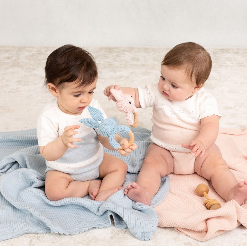 Boys Pointelle Contrast Knit Romper – GG's Children's Boutique