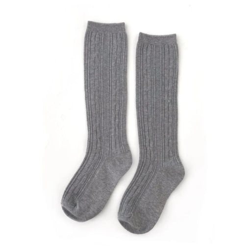 Gray Knee High Socks