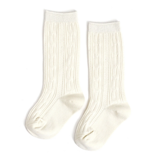 Ivory Knee High Socks