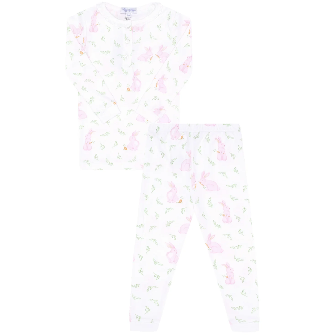 Pink Bunny Print Pajama Set – GG's Children's Boutique