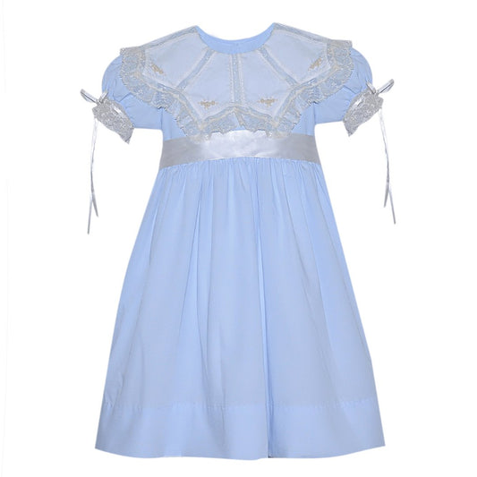 Blue Gracie Mae Dress - GG's Children's Boutique