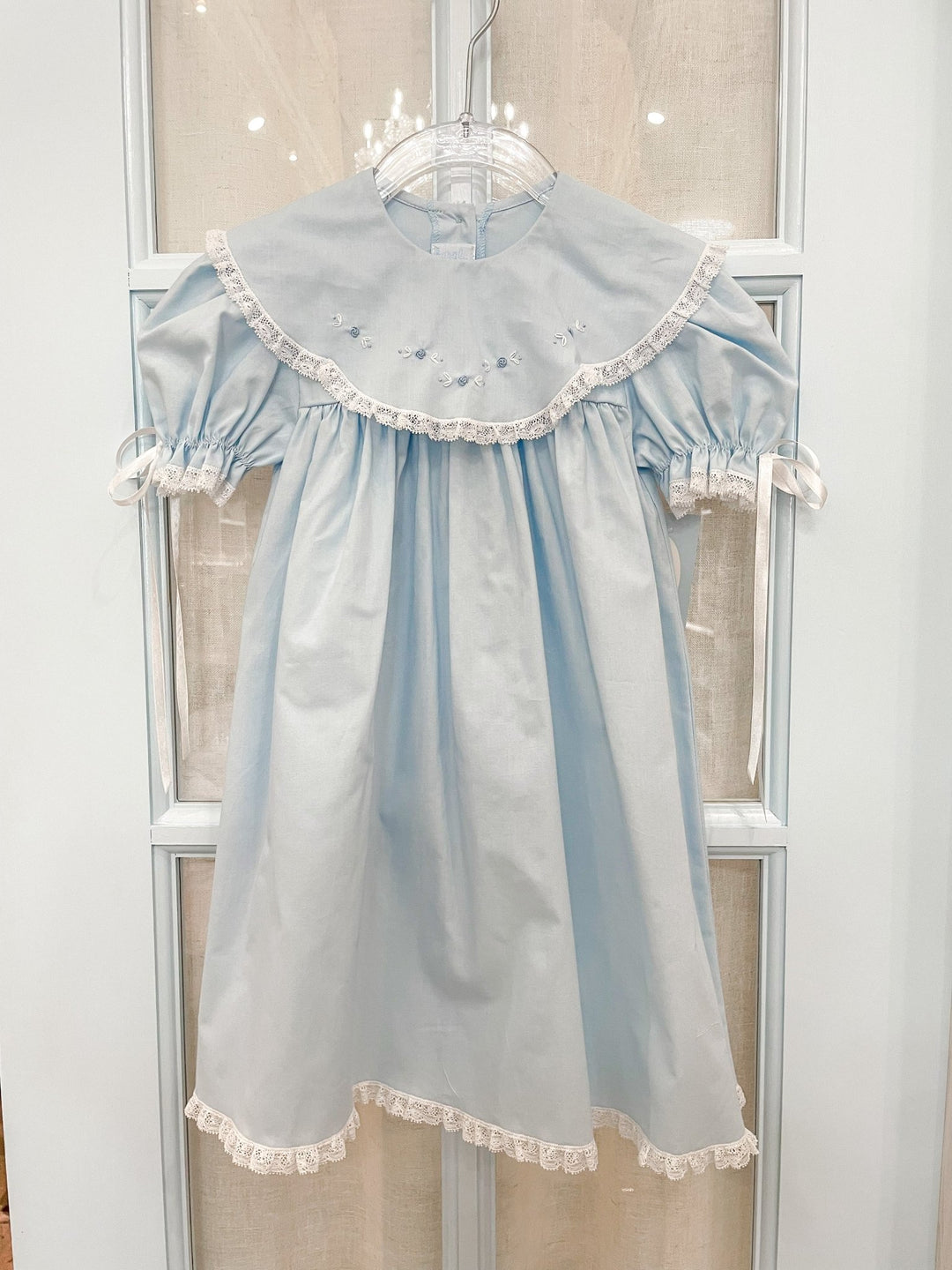 blue heirloom dress Rosebud 4t Fits true to size Colour_white Women's Black Embellished & Size:AU 14 | L