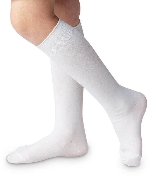 Classic Nylon Knee Highs - White - GG's Children's Boutique