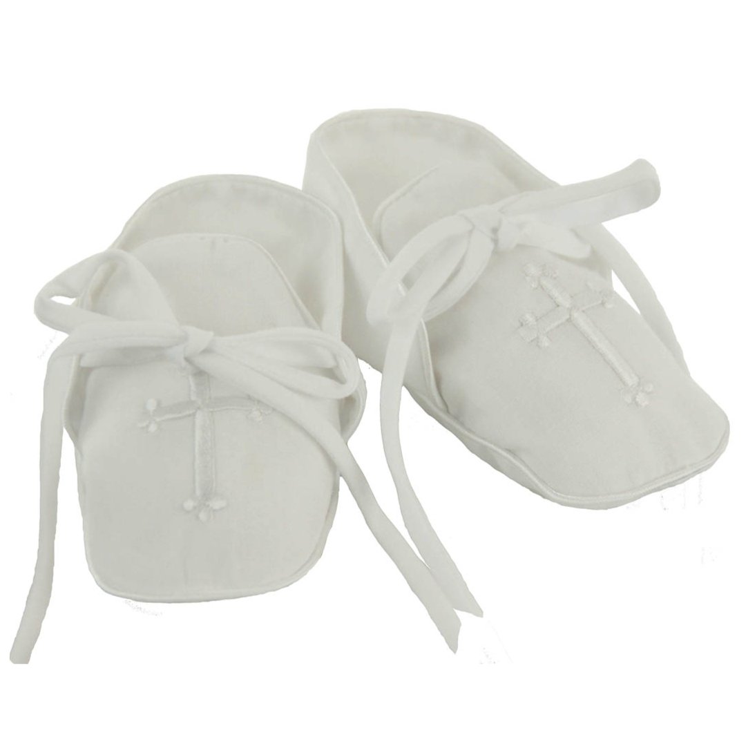 Cross Embroidered Booties – GG's Children's Boutique