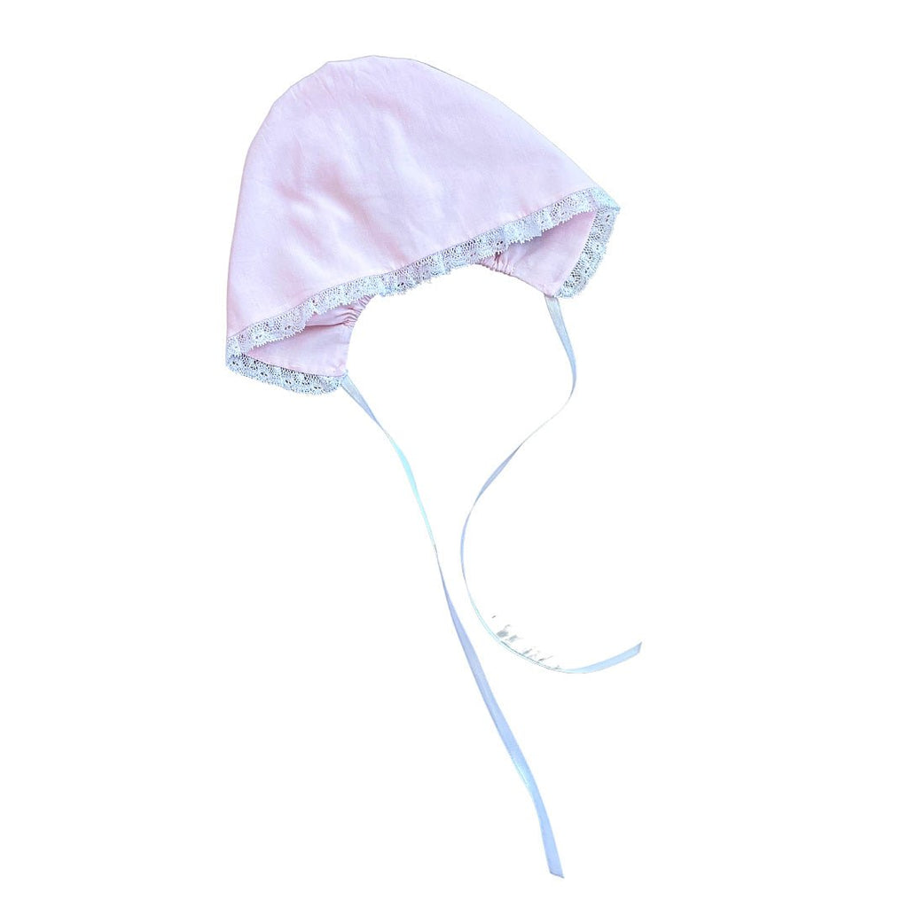 Heirloom Pink Hat with White Lace Trim – GG display picture 2