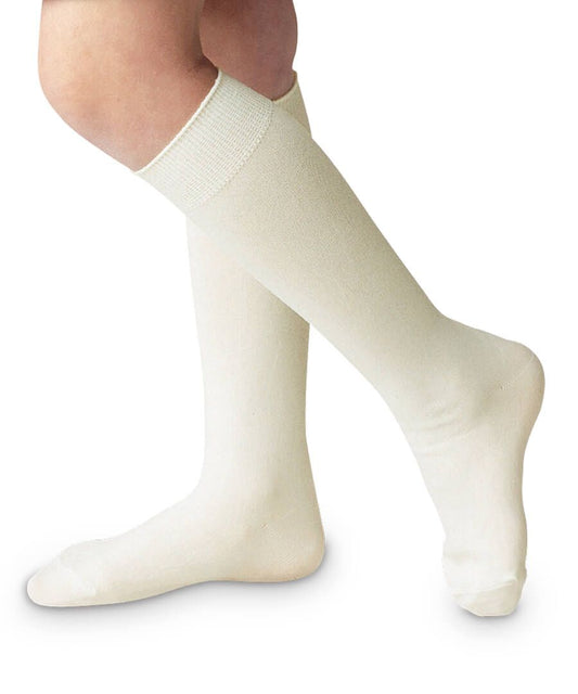 Jefferies Classic Nylon Knee High Socks Pearl White - GG's Children's Boutique