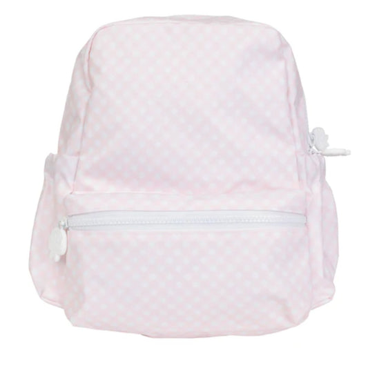 Pink gingham Large Backpack - GG's Children's Boutique