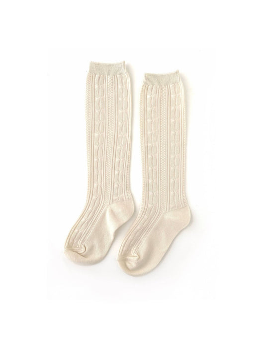 Vanilla Cream Knee High Socks - GG's Children's Boutique