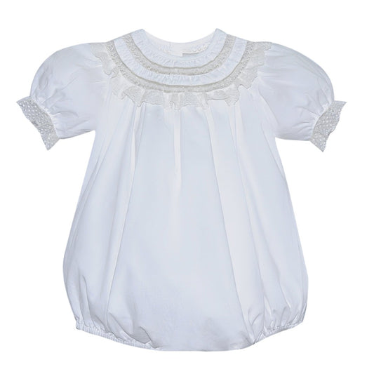 White Dylan Girl Bubble - GG's Children's Boutique