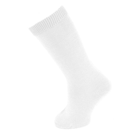 White Knee High Cotton Polyamide Socks - GG's Children's Boutique