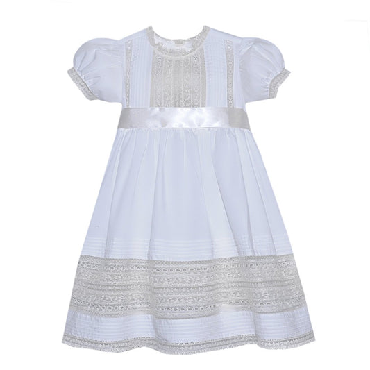 White Rosary Dress - GG's Children's Boutique